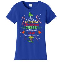 Spread christmas cheer is singing loud xmas Elf pajama Women's T-Shirt