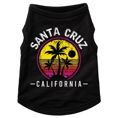 Santa Cruz California Sunset 70s 80s Surfer Summer Sun Doggie Tank