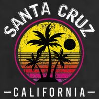 Santa Cruz California Sunset 70s 80s Surfer Summer Sun Hat