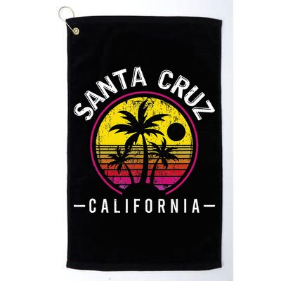 Santa Cruz California Sunset 70s 80s Surfer Summer Sun Golf Towel