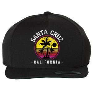 Santa Cruz California Sunset 70s 80s Surfer Summer Sun Wool Snapback Cap