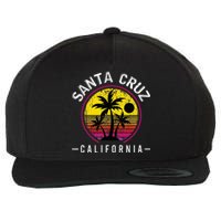 Santa Cruz California Sunset 70s 80s Surfer Summer Sun Wool Snapback Cap