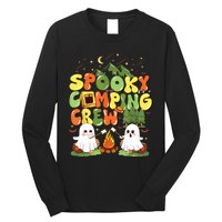 Spooky Camping Crew Halloween Cute Boo Ghost Long Sleeve Shirt