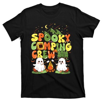 Spooky Camping Crew Halloween Cute Boo Ghost T-Shirt