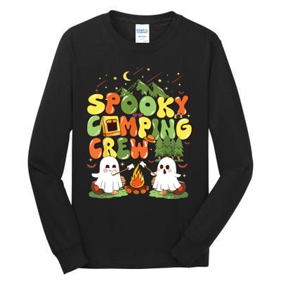 Spooky Camping Crew Halloween Cute Boo Ghost Tall Long Sleeve T-Shirt