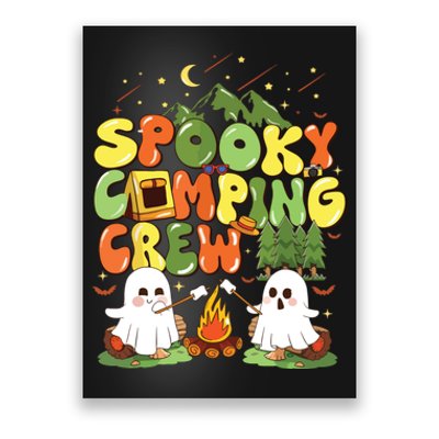 Spooky Camping Crew Halloween Cute Boo Ghost Poster