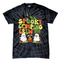 Spooky Camping Crew Halloween Cute Boo Ghost Tie-Dye T-Shirt