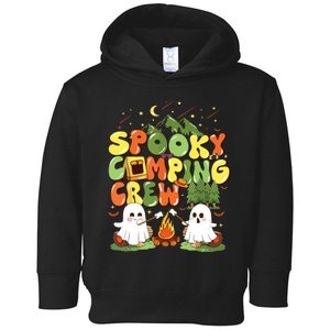 Spooky Camping Crew Halloween Cute Boo Ghost Toddler Hoodie