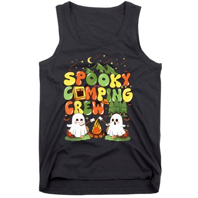 Spooky Camping Crew Halloween Cute Boo Ghost Tank Top