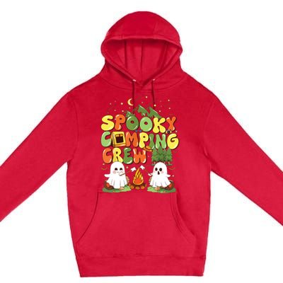 Spooky Camping Crew Halloween Cute Boo Ghost Premium Pullover Hoodie