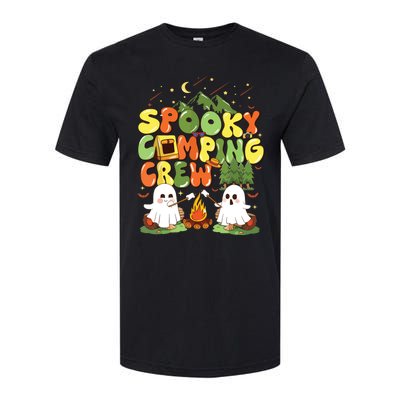 Spooky Camping Crew Halloween Cute Boo Ghost Softstyle CVC T-Shirt