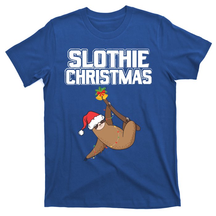 Slothie Christmas Cute Sloth Lover Merry Slothmas Xmas Gift T-Shirt