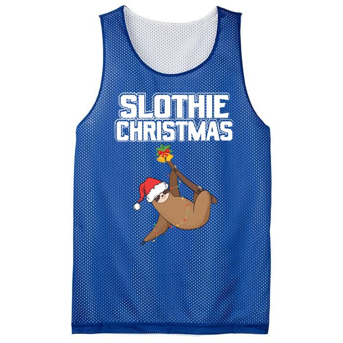 Slothie Christmas Cute Sloth Lover Merry Slothmas Xmas Gift Mesh Reversible Basketball Jersey Tank