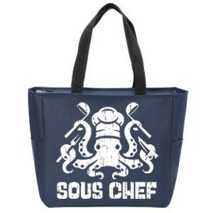 Sous Chef Culinary Octopus Kitchen Zip Tote Bag