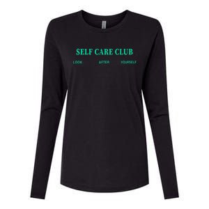 Self Care Club Look After Yourself Womens Cotton Relaxed Long Sleeve T-Shirt