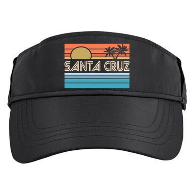 Santa Cruz California Sunset 70s 80s Surfer Summer Adult Drive Performance Visor