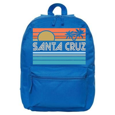 Santa Cruz California Sunset 70s 80s Surfer Summer 16 in Basic Backpack