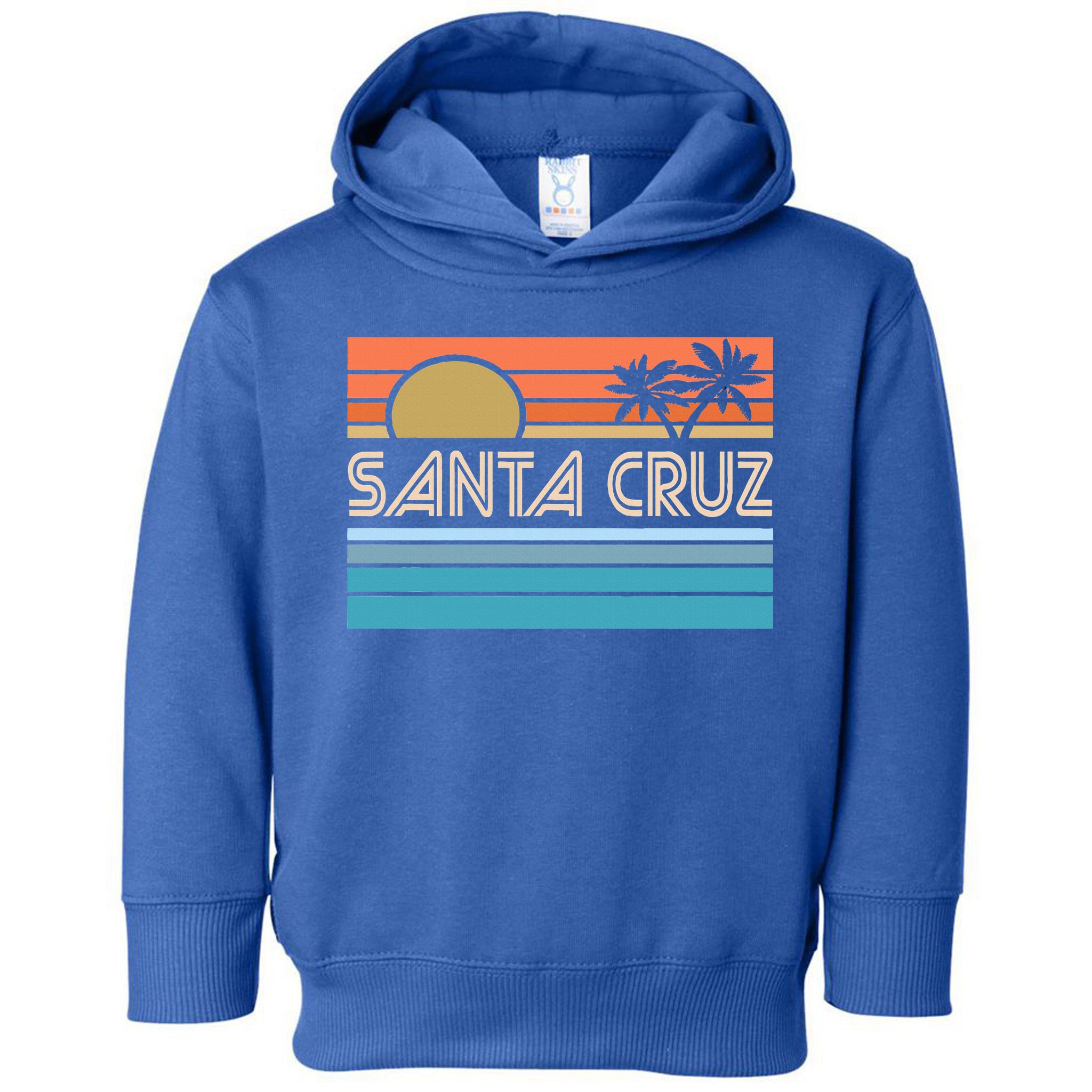 Santa Cruz California Sunset 70s 80s Surfer Summer Toddler Hoodie