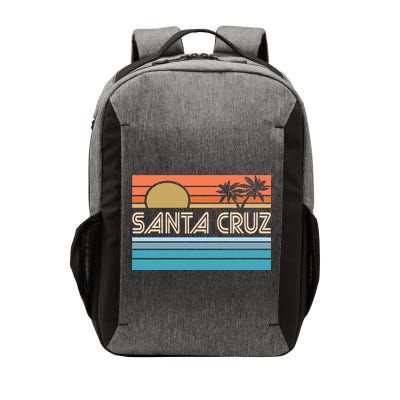 Santa Cruz California Sunset 70s 80s Surfer Summer Vector Backpack