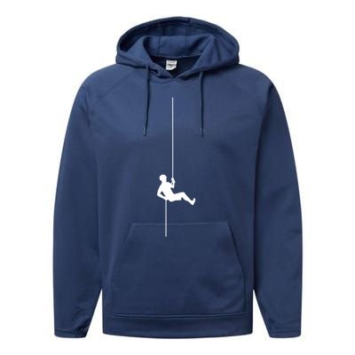 Sport Climbing Cool Gift Performance Fleece Hoodie