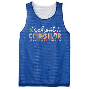 School Counselor Christmas School Counseling Xmas Gift Mesh Reversible Basketball Jersey Tank