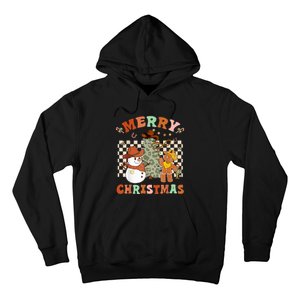 Santa Claus Cowboy Hat Merry Christmas Y'all Western Retro  Hoodie