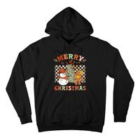 Santa Claus Cowboy Hat Merry Christmas Y'all Western Retro  Hoodie