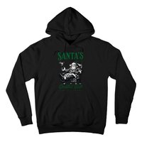 Santas Cocktail Club Vintage Santa Christmas Vibes Holiday Hoodie