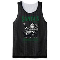 Santas Cocktail Club Vintage Santa Christmas Vibes Holiday Mesh Reversible Basketball Jersey Tank