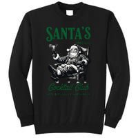 Santas Cocktail Club Vintage Santa Christmas Vibes Holiday Tall Sweatshirt