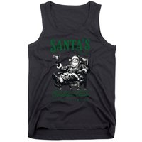 Santas Cocktail Club Vintage Santa Christmas Vibes Holiday Tank Top