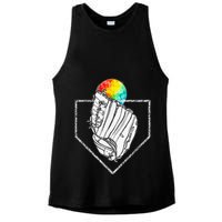 Snow Cone Catch Softball & Baseball Snowcone Ladies PosiCharge Tri-Blend Wicking Tank