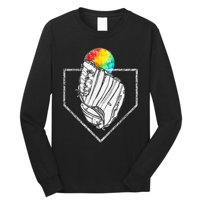Snow Cone Catch Softball & Baseball Snowcone Long Sleeve Shirt