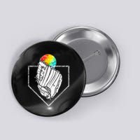 Snow Cone Catch Softball & Baseball Snowcone Button