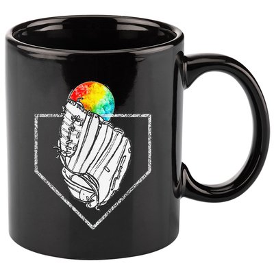 Snow Cone Catch Softball & Baseball Snowcone 11oz C Handle Ceramic Mug