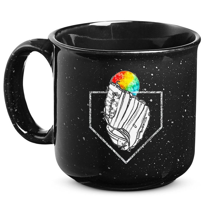 Snow Cone Catch Softball & Baseball Snowcone 15oz Campfire Ceramic Mug
