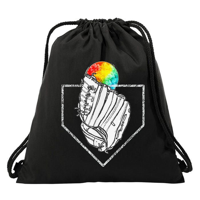 Snow Cone Catch Softball & Baseball Snowcone Drawstring Bag