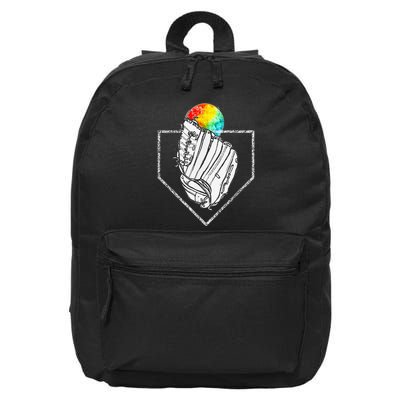 Snow Cone Catch Softball & Baseball Snowcone 16 in Basic Backpack