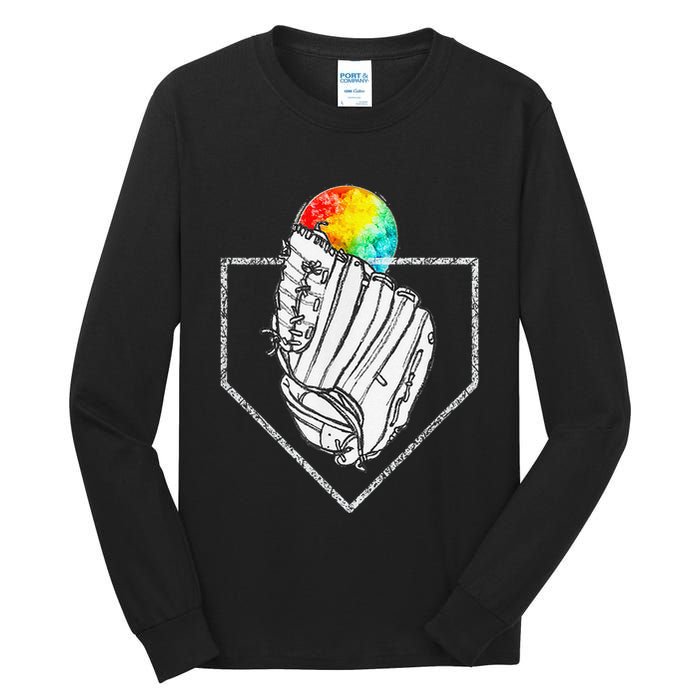 Snow Cone Catch Softball & Baseball Snowcone Tall Long Sleeve T-Shirt