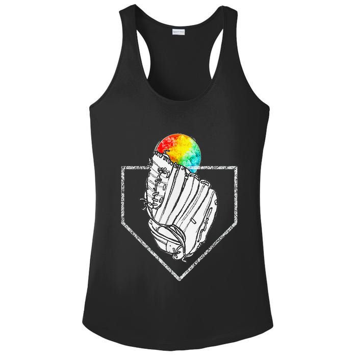Snow Cone Catch Softball & Baseball Snowcone Ladies PosiCharge Competitor Racerback Tank