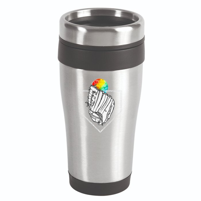 Snow Cone Catch Softball & Baseball Snowcone 16oz Travel Tumbler