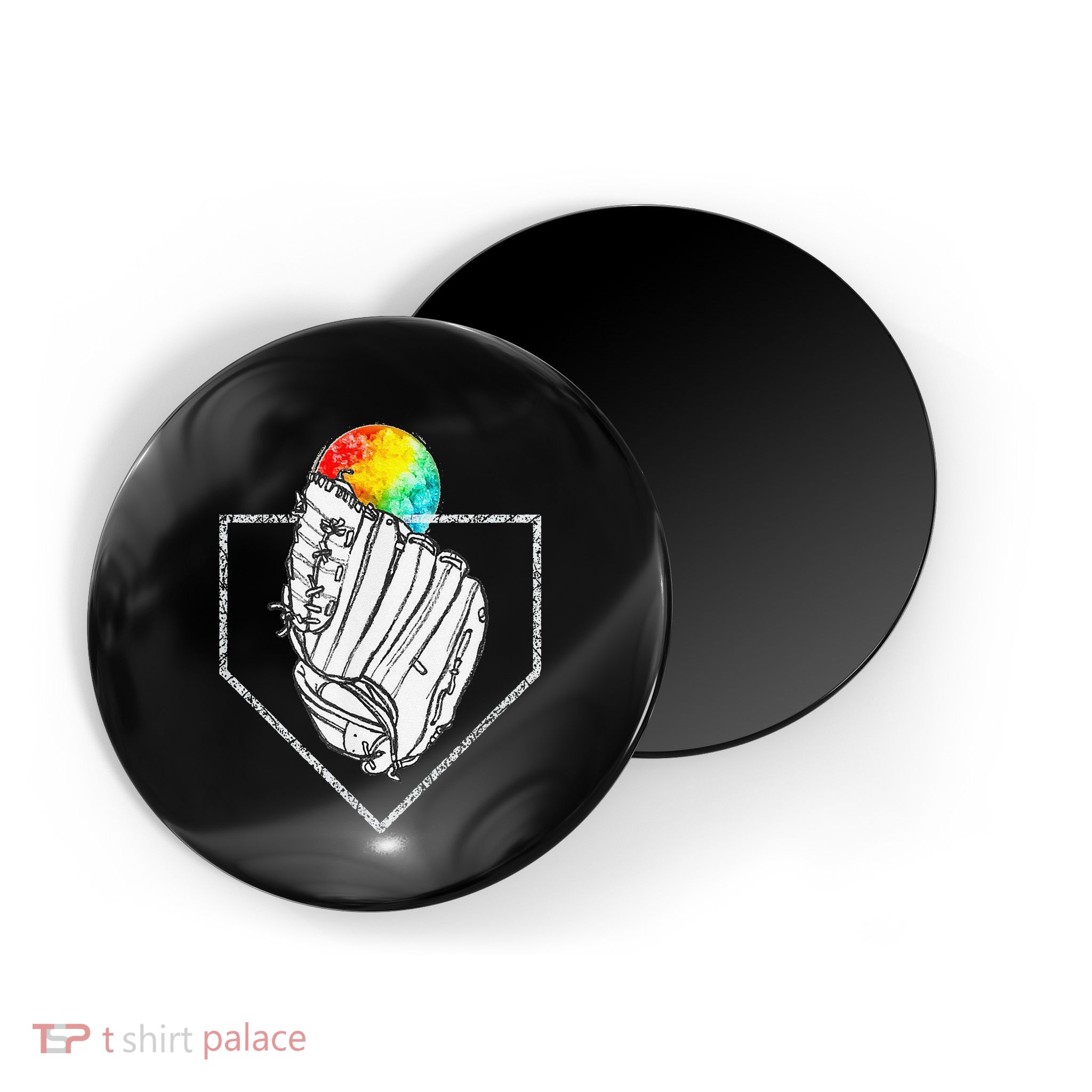 Snow Cone Catch Softball & Baseball Snowcone Magnet