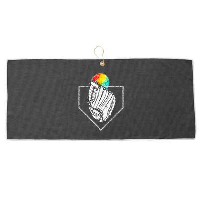 Snow Cone Catch Softball & Baseball Snowcone Large Microfiber Waffle Golf Towel