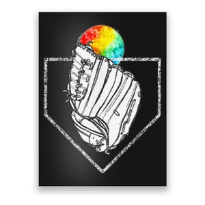 Snow Cone Catch Softball & Baseball Snowcone Poster