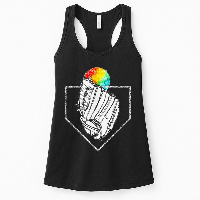 Snow Cone Catch Softball & Baseball Snowcone Womens Tank Top