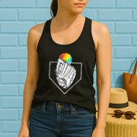 Snow Cone Catch Softball & Baseball Snowcone Womens Tank Top