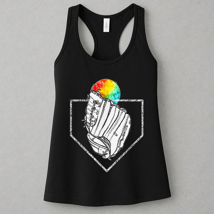 Snow Cone Catch Softball & Baseball Snowcone Womens Tank Top