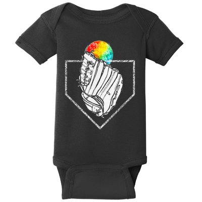 Snow Cone Catch Softball & Baseball Snowcone Baby Bodysuit