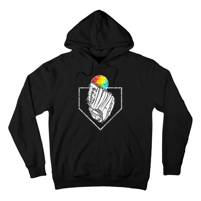 Snow Cone Catch Softball & Baseball Snowcone Tall Hoodie
