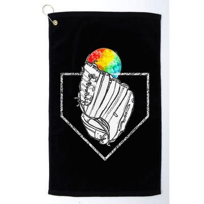 Snow Cone Catch Softball & Baseball Snowcone Golf Towel